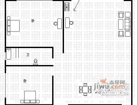 锦西名宅3室2厅2卫134㎡户型图