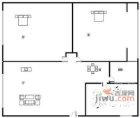 牛沙小区2室1厅1卫64㎡户型图