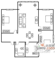 牛沙小区3室2厅1卫76㎡户型图