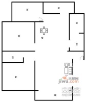 新都花园3室2厅2卫169㎡户型图