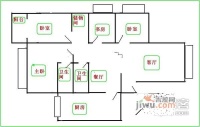 江安花园4室2厅2卫201㎡户型图