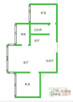 武侯民居2室2厅1卫85㎡户型图