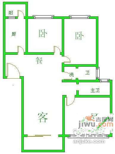 阳光华庭3室2厅2卫166㎡户型图