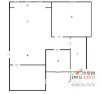 贝森园2室1厅1卫92㎡户型图