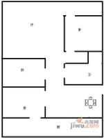 龙舟社区3室2厅1卫70㎡户型图