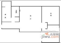 天琢城2室2厅1卫90㎡户型图