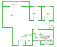 江天路小区3室2厅2卫123㎡户型图