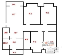 学府嘉苑4室2厅2卫132㎡户型图