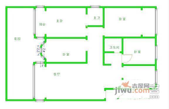 天地芳苑4室2厅2卫203㎡户型图