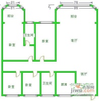 双楠府邸4室2厅2卫167㎡户型图