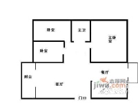 静水香榭3室2厅1卫89㎡户型图