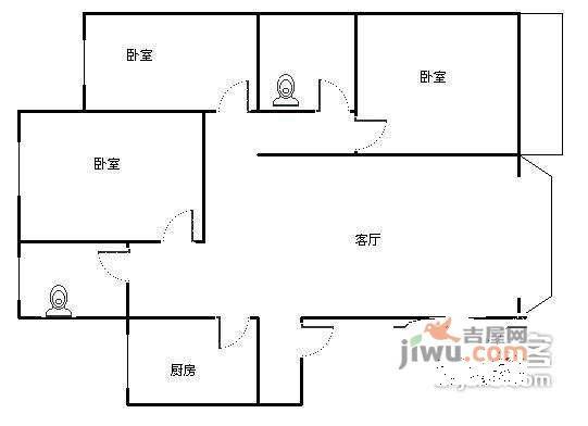 鹭岛国际水晶公寓4室3厅2卫274㎡户型图