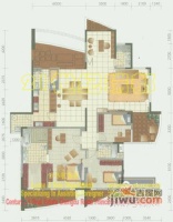鹭岛国际水晶公寓5室3厅3卫274㎡户型图