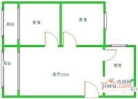 宜家home2室1厅1卫75㎡户型图