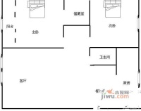 锦电苑2室2厅1卫89㎡户型图