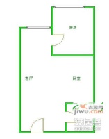 科甲大厦1室1厅1卫59㎡户型图