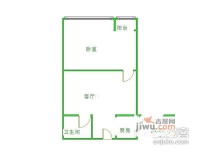 花样年华梦想家1室1厅1卫56㎡户型图