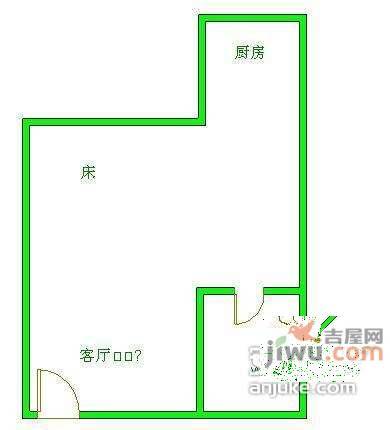 久鑫华园1室0厅1卫户型图