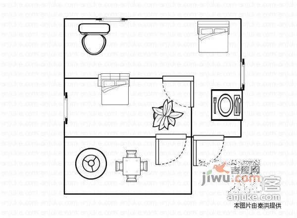 宏信南樾3室2厅1卫109㎡户型图