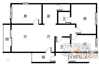 麓山国际帕萨迪纳2组3室2厅2卫138㎡户型图