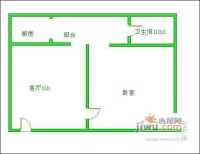 菊园1室1厅1卫41㎡户型图