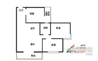 珠江国际花园2室2厅2卫户型图