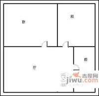 商鼎国际2室1厅1卫75㎡户型图