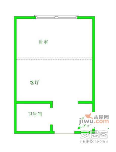 天府名苑1室0厅1卫33㎡户型图