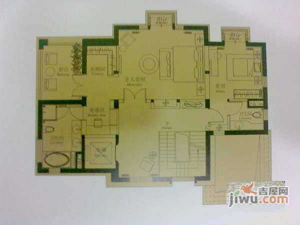 蔚蓝卡地亚6室3厅5卫601㎡户型图