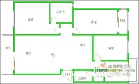 楠逸苑3室2厅2卫148㎡户型图