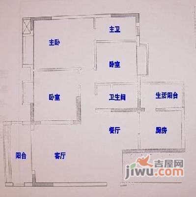 凯莱丽景雅筑4室3厅2卫户型图