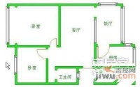 双楠一区2室1厅1卫72㎡户型图