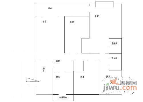 上林宽境南区4室2厅2卫169㎡户型图