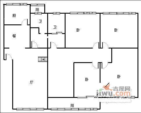 上林宽境南区3室2厅2卫157㎡户型图