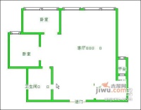 香槟广场2室1厅1卫户型图