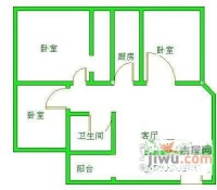 泰华大厦3室2厅1卫107㎡户型图