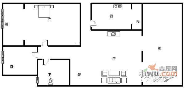 海峡新城一期4室2厅2卫187㎡户型图