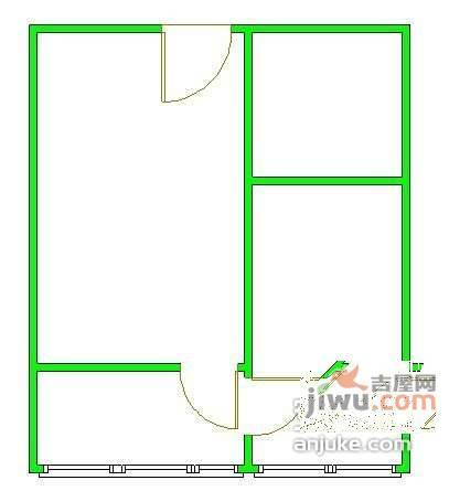 贝多小屋1室1厅1卫58㎡户型图