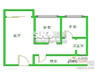 莲花新一区2室1厅1卫69㎡户型图