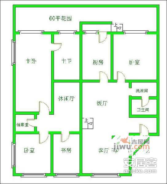 金南园4室2厅2卫136㎡户型图