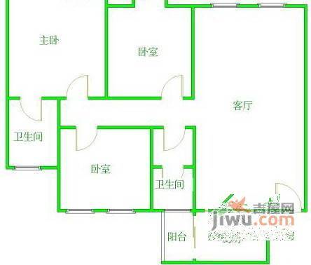 朝阳逸景3室2厅2卫113㎡户型图