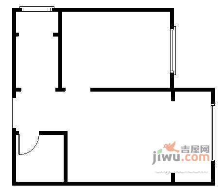 彩世界1室1厅1卫88㎡户型图