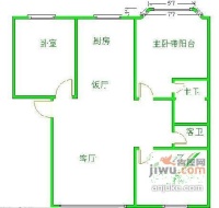 宏源新居3室2厅2卫137㎡户型图