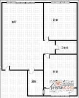 锦江东湖花园2室2厅1卫70㎡户型图