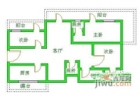 丽都帝景3室2厅2卫165㎡户型图