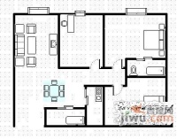 南洋公寓3室2厅2卫120㎡户型图