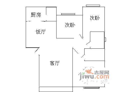 启明柳岸馨苑3室2厅2卫135㎡户型图