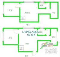 欧美苑2室2厅2卫98㎡户型图