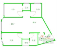 锦江新园3室2厅2卫143㎡户型图