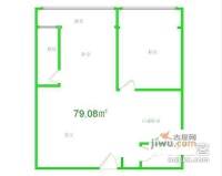 福华新起点1室1厅1卫50㎡户型图